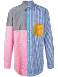 panelled pattern shirt