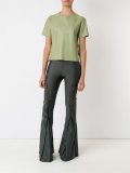 leather shortsleeved top