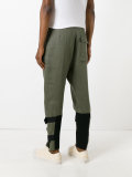 buckled strap detail trousers