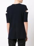 cutout stitch detail jumper