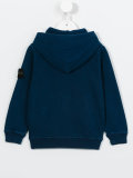 logo patch zip hoody