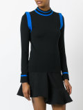 contrast knitted top
