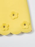 flower appliqué dress