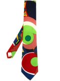 geometric print tie