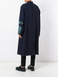 patterned slouch coat