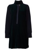 velvet panelled dress