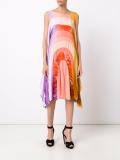 flared round rainbow dress