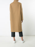 high neck midi coat