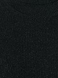 turtleneck metallic pullover