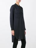 flap pockets shirt dress