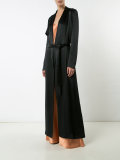 tie-waist silk jacket