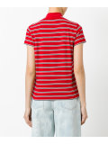 striped high neck top
