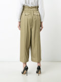 high-rise cropped trousers