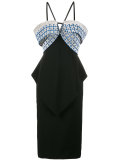 Off-Shoulder Halterneck Dress