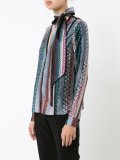 neck tie striped shirt