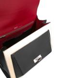 flap closure tote bag