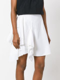 draped asymmetric skirt