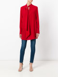 tie-neck tunic dress
