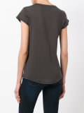 curved hem T-shirt