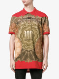 dollar print polo shirt