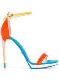 two strap heeled sandals