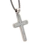 studded cross necklace