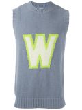 sleeveless knitted jumper