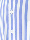 high neck striped shirt