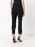 slit cropped trousers