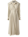 pleated long coat