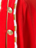 buttoned detail flared shirt
