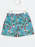 Mc2 Saint Barth Kids x Ed Hardy tattoo print swim shorts