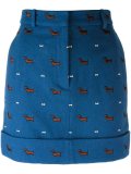 dachshund embroidered skirt