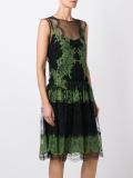 lace detailing sheer dress