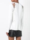laced panel blouse