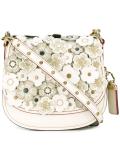 flower embellished crossbody bag