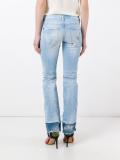 Flare embroidered jeans
