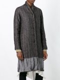 tie-dye herringbone coat 