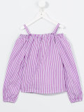 striped off the shoulder top