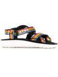 rainbow sequined sandals