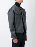 buttoned bomber jacket 