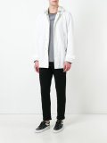 collar detail hooded jacket