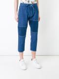 drawstring cropped jeans