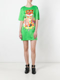 bejewelled tiger T-shirt dress