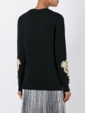 'Lamil'刺绣衣袖毛衣