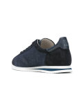 denim laterals lace-up sneakers