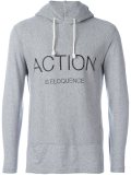 'Action Is Eloquence'印花连帽衫