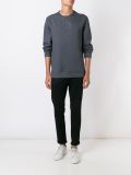logo embossed sweatshirt