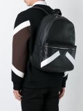 stripe print backpack