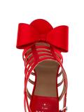 bow-embellished cage sandals